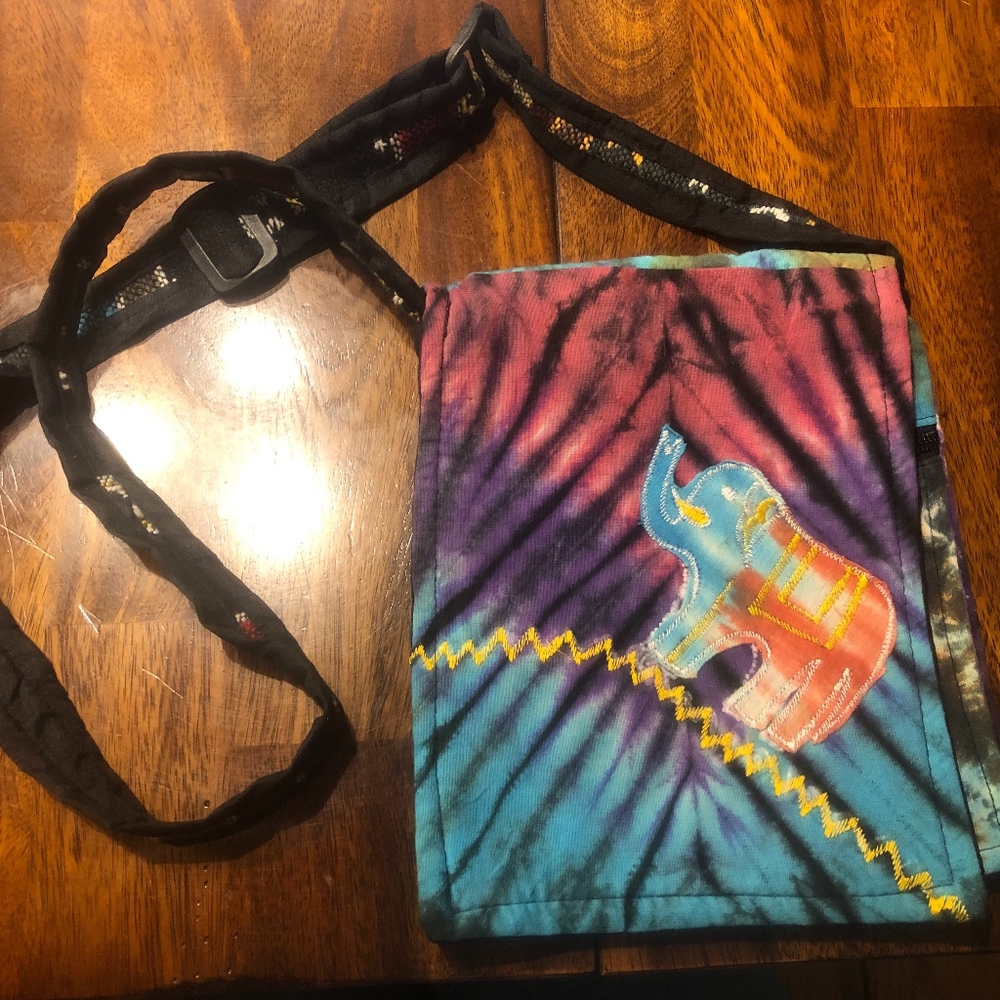 MULTI COLOR SATCHEL WITH LONG STRAP